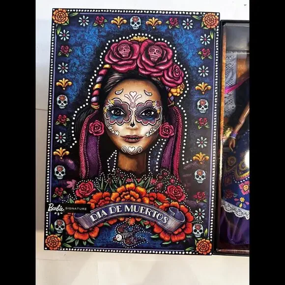 Barbie Dia De Los Muertos 2022 Day of The Dead Doll Calavera Face Collectible - Picture 3 of 9